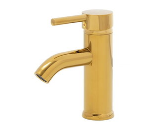 Wastafelkraan - twee slangen - goud