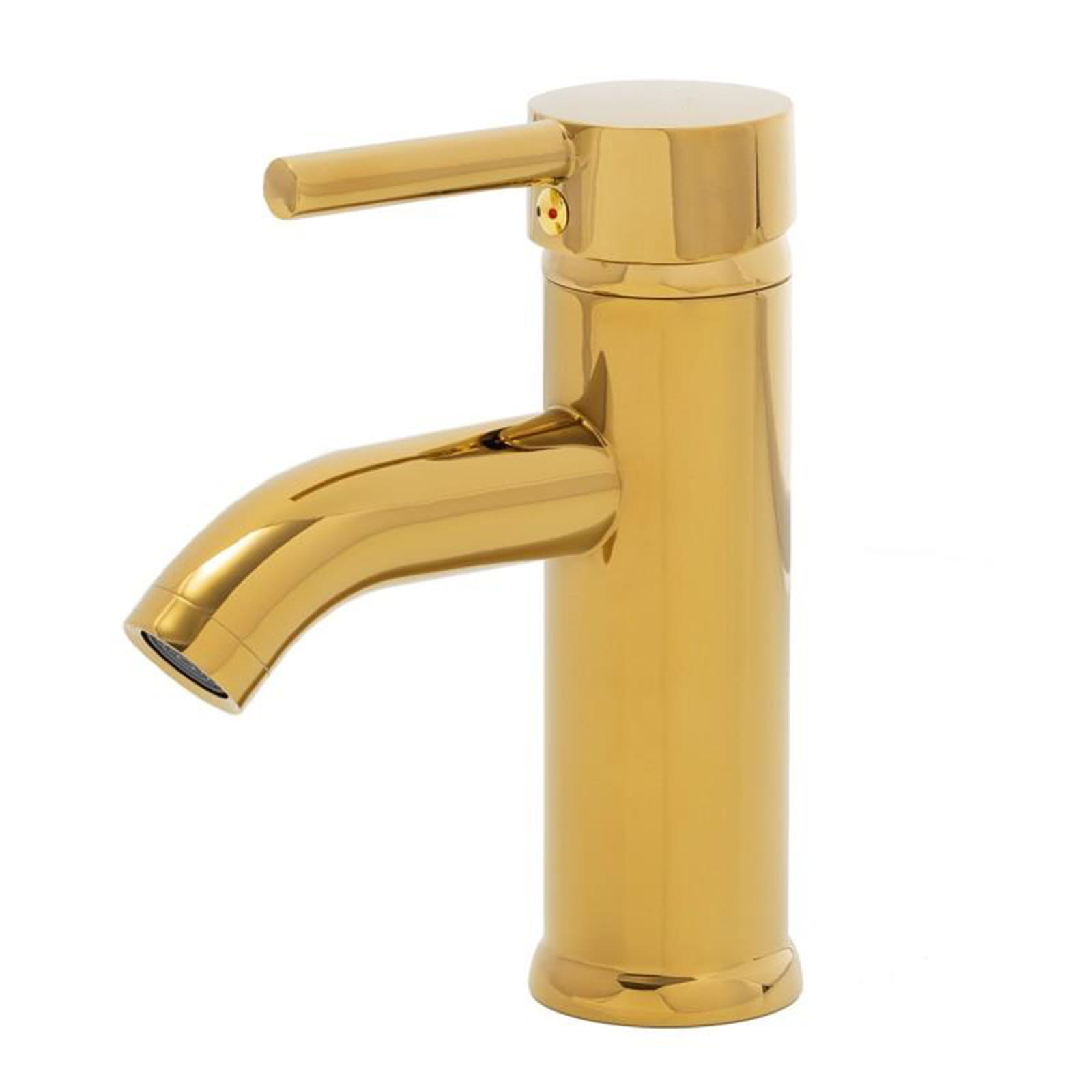 Wastafelkraan - twee slangen - goud