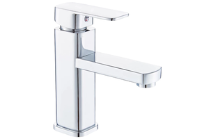 Wastafelkraan - twee slangen - grijs