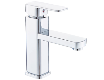 Wastafelkraan - twee slangen - grijs