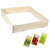 Moestuinbak - incl. zaden - 150x150x18cm - 405L