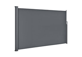 Windscherm - grijs  - uitschuifbaar - 350x180 cm