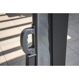 Windscherm - grijs - uitschuifbaar - 350x180 cm