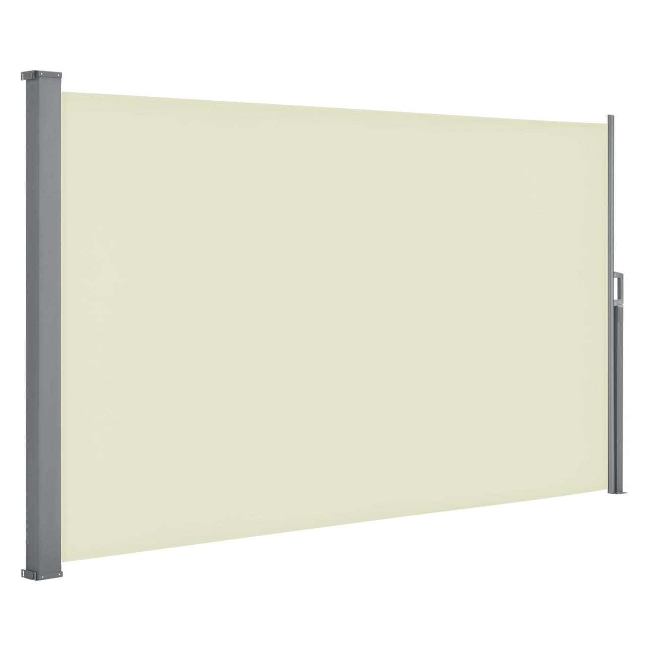 Windscherm - beige - uitschuifbaar - 350x180 cm