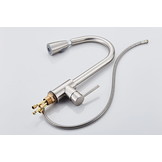 Keukenkraan uittrekbaar - 83 cm slang - chroom