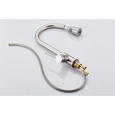 Keukenkraan uittrekbaar - 83 cm slang - chroom