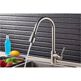 Keukenkraan uittrekbaar - 83 cm slang - chroom