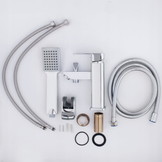 Douche mengkraan - met handdouche - chroom