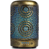 Luchtbevochtiger - met goudkleurige patronen - 9,14x9,14x15,8cm