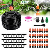 Druppelsysteem - met 25 sproeikoppen - 25 m - zwart