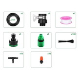 Druppelsysteem - met 25 sproeikoppen - 25 m - zwart