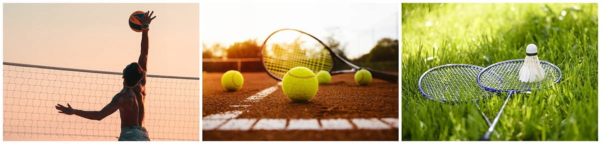 Badminton net - tennisnet - volleybalnet