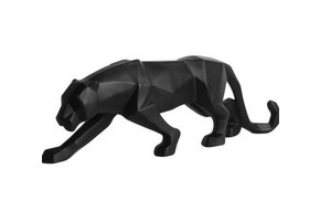Panter beeld - zwart - 44x14 cm