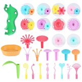 Bloementuin speelset - met 64 bloemen - 16 meeldraden - 50 stengels