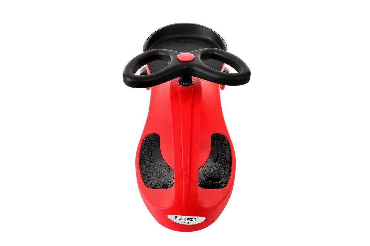 Wiggle car - wiebelauto - met LED-verlichte wielen - rood