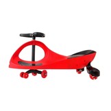 Wiggle car - wiebelauto - met LED-verlichte wielen - rood