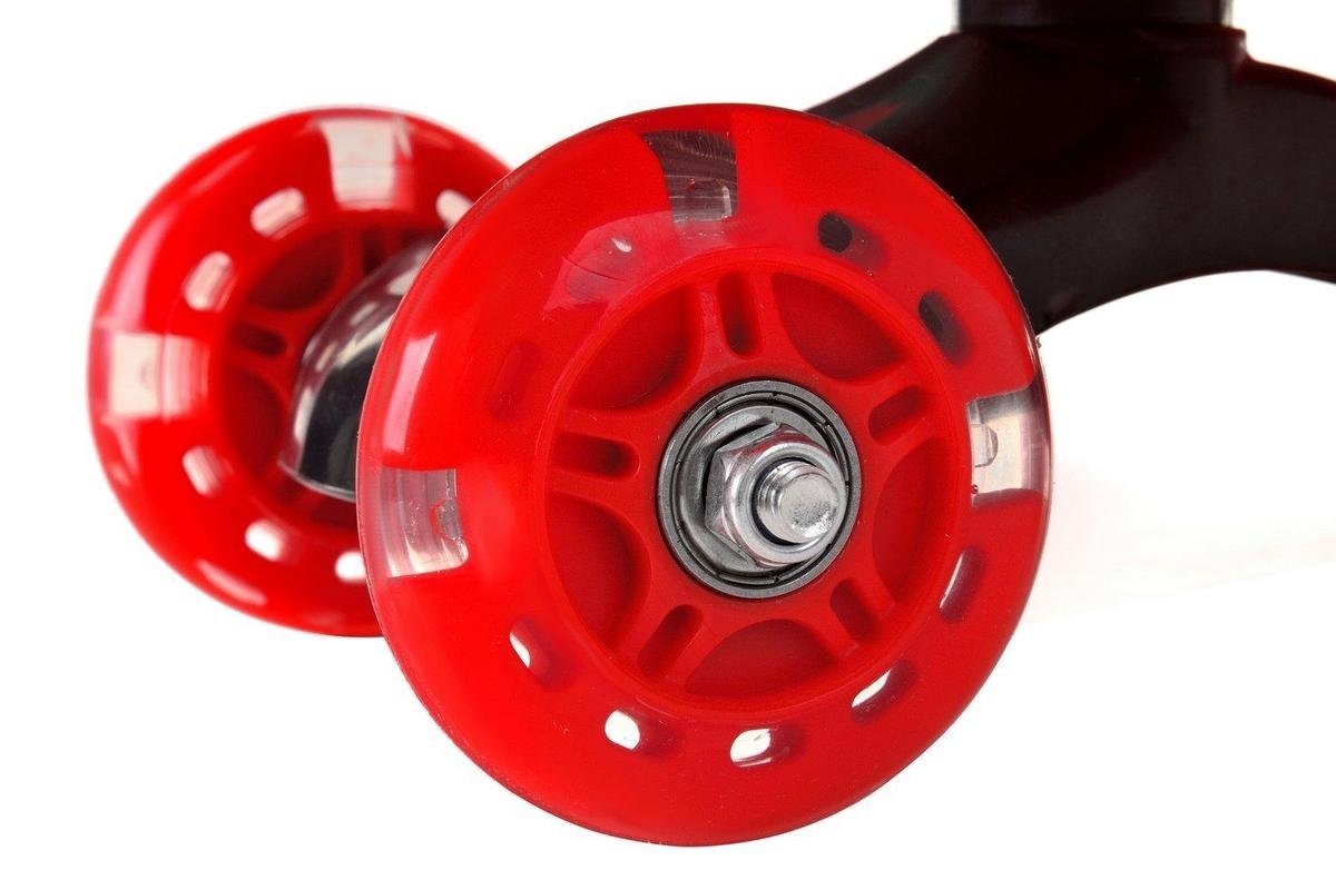 Wiggle car - wiebelauto - met LED-verlichte wielen - rood