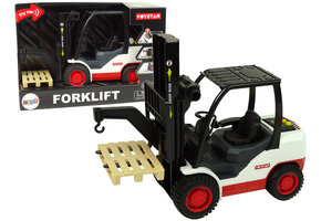 Vorkheftruck speelgoed - 32x13x18 cm - zwart & wit - vanaf 3 jaar
