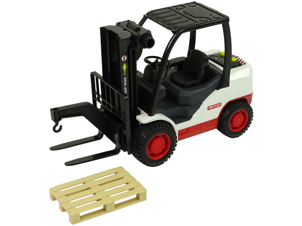 Vorkheftruck speelgoed - 32x13x18 cm - zwart & wit - vanaf 3 jaar