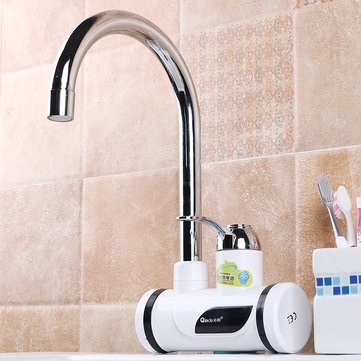 Elektrische warmwaterkraan - met LCD-scherm - Garantie 12 maanden