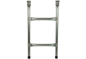 Trampoline trapje - 60 cm - 2 stappen - zilver