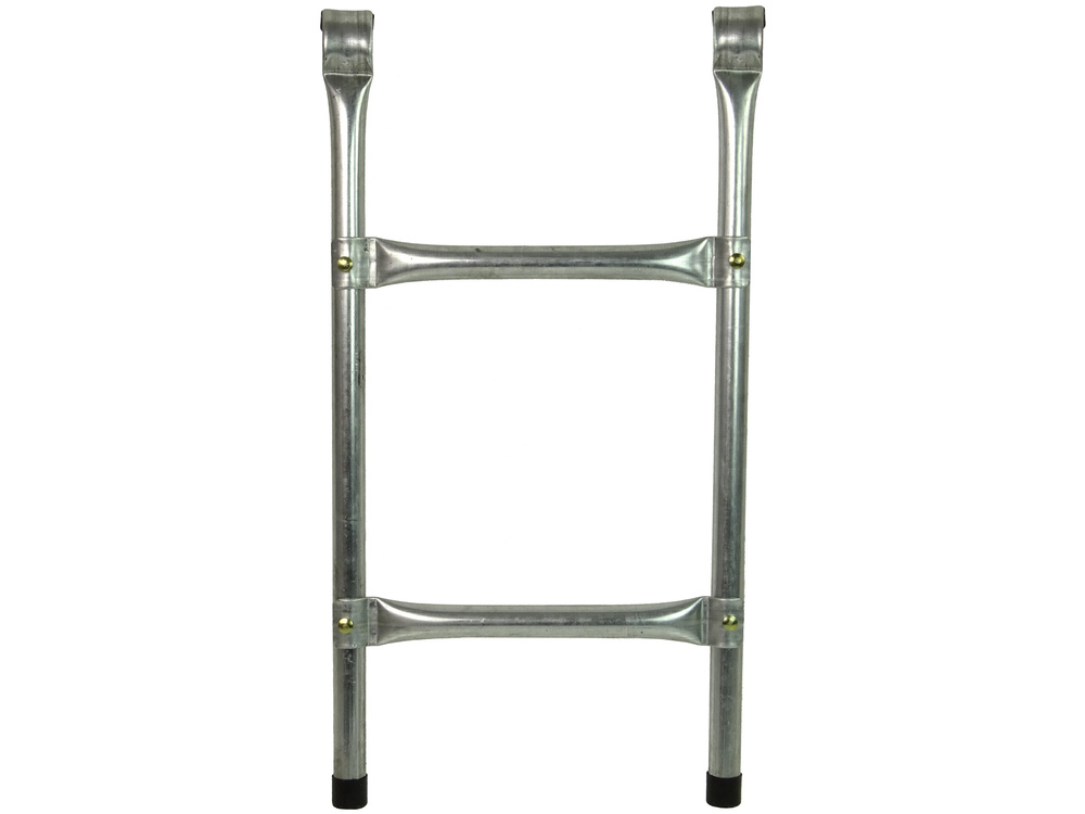 Trampoline trapje - 60 cm - 2 stappen - zilver