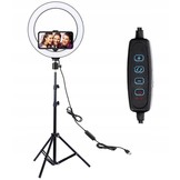 Ringlamp - Kleur licht warm, natuurlijk, koud - roterend statief