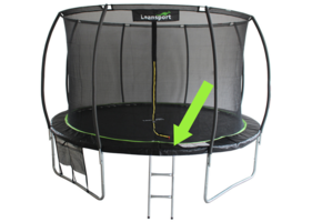 Trampoline net - binenrand - 244 cm - zwart & groen