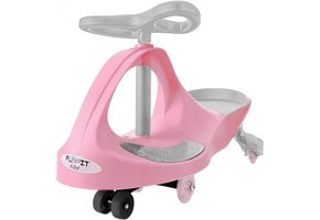 Wiggle car - wiebelauto - met LED-verlichte wielen - roze