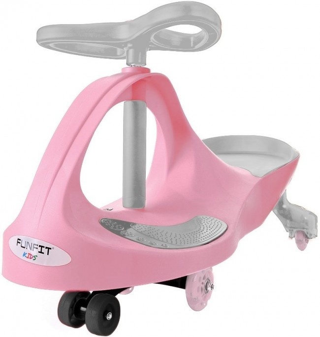 Wiggle car - wiebelauto - met LED-verlichte wielen - roze