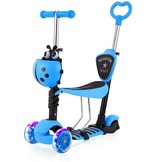 Mini scooter zadel step - driewieler - blauw - leeftijd: 1-8 jaar
