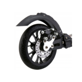 Step met schokbrekers en schijfremmen - zwart - tot 100 kg