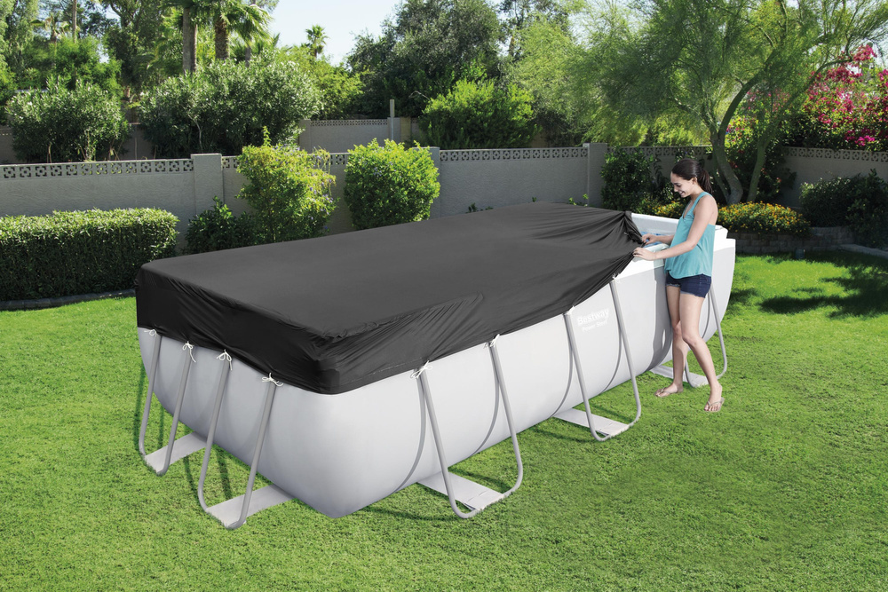 Zwembad afdekzeil - 404x201 412x201 cm - PVC-materiaal
