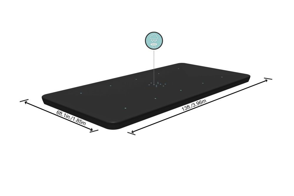 Zwembad afdekzeil - 404x201 412x201 cm - PVC-materiaal