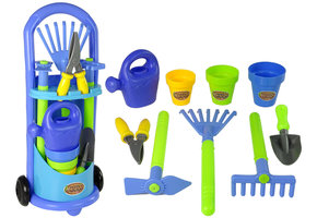 Kinder tuinset - met trolley - tuingereedschappen