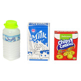 Speelgoed kassa set - met karretje - voedingsmiddelen - roze