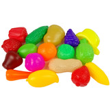 Speelgoed kassa set - met karretje - voedingsmiddelen - roze