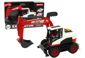 Graafmachine speelgoed - rood zwart - 30x14x19cm