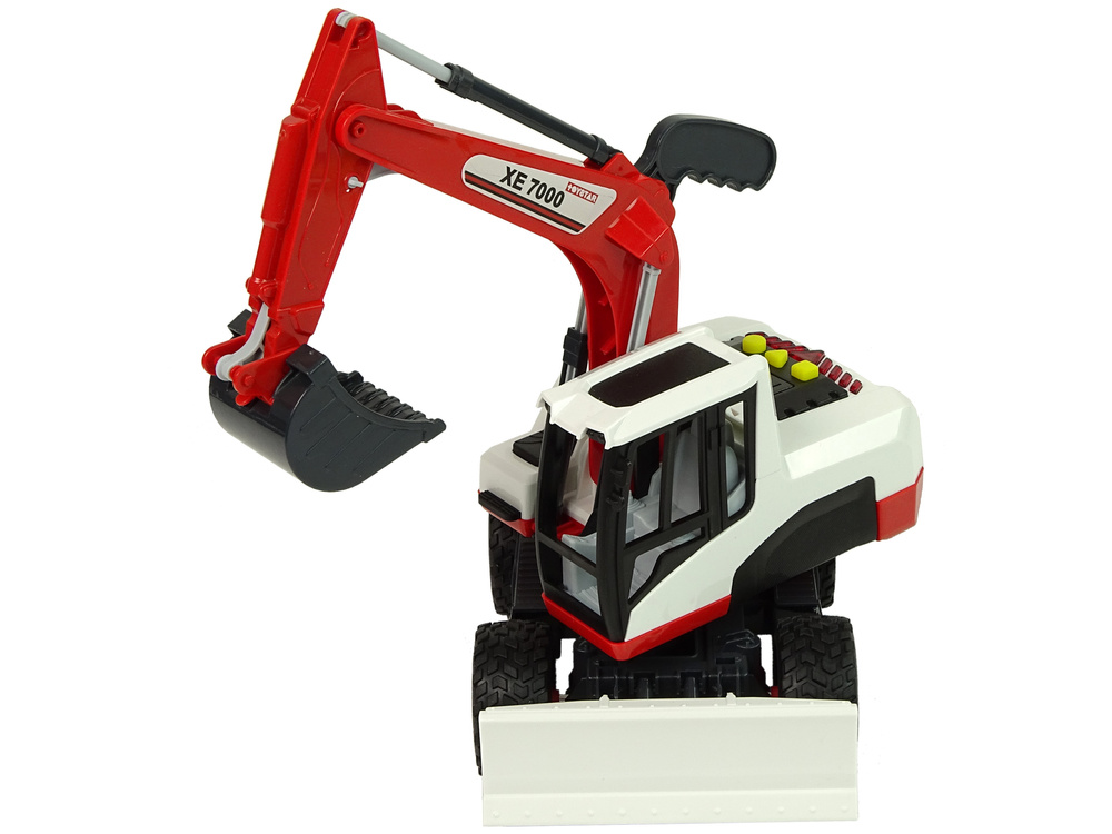 Graafmachine speelgoed - rood zwart - 30x14x19cm