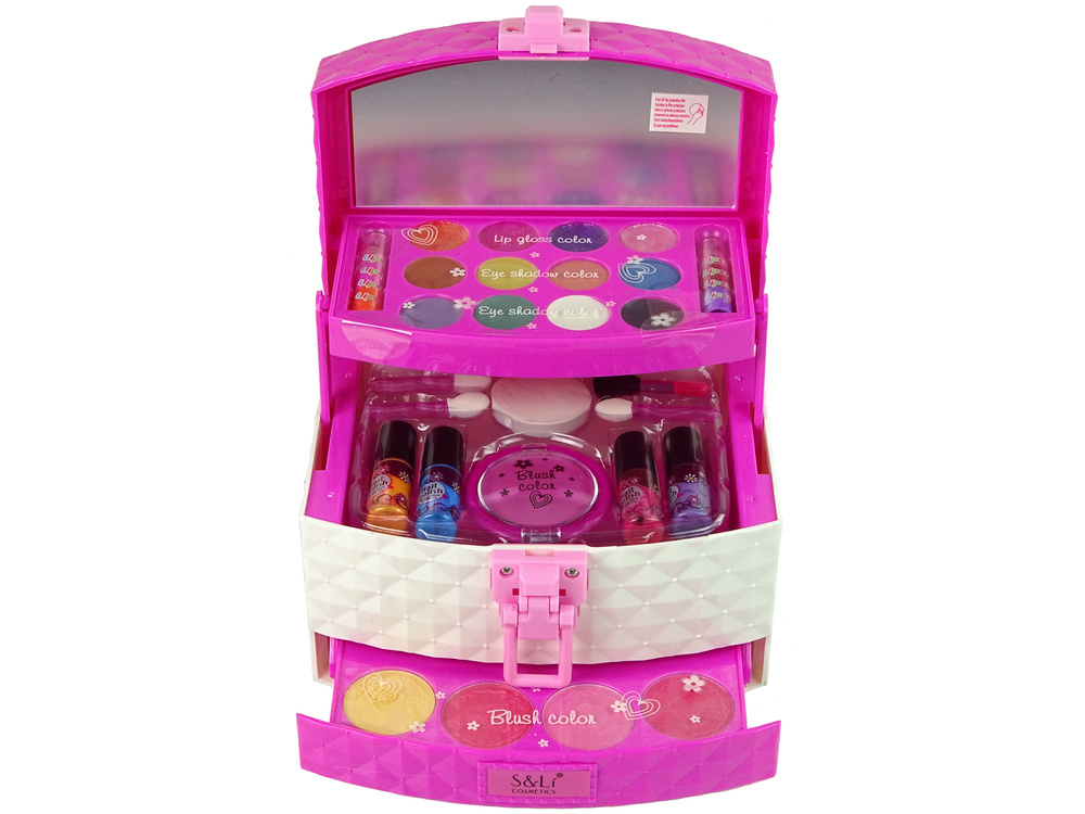 Make up setje - voor kinderen - 21cmx19 cmx21 cm