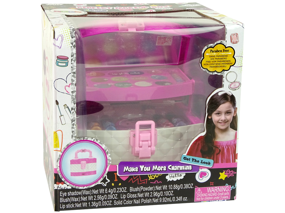 Make up setje - voor kinderen - 21cmx19 cmx21 cm
