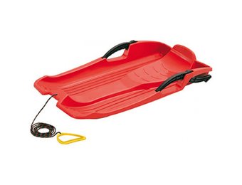 Hornet slee - plastic slee - 80x40x11,5 cm - rood