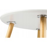 Houten salontafel - 60x60x52 cm - wit