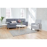 Houten salontafel - 60x60x52 cm - wit