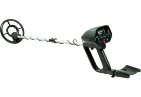 Metaaldetector - digitale meter - met polssteun - verstelbaar - zwart