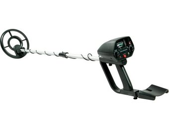 Metaaldetector - digitale meter - met polssteun - verstelbaar - zwart