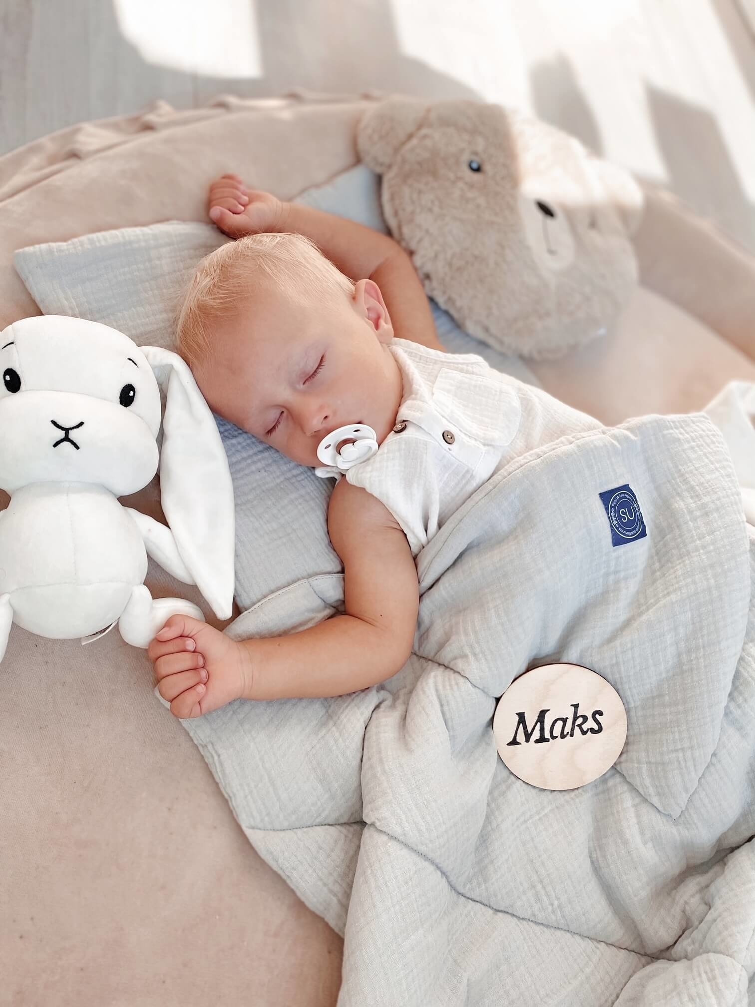 Speelnest - speelkleed baby - velvet - 120 cm - beige