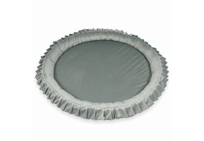 Speelnest - speelkleed baby - velvet - 120 cm - grijs