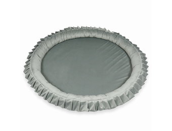 Speelnest - speelkleed baby - velvet - 120 cm - grijs