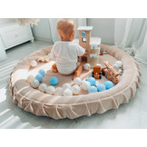 Speelnest - speelkleed baby - velvet - 120 cm - marmer